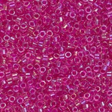Miyuki delica Beads 11/0 - Hot pink lined crystal ab DB-1743